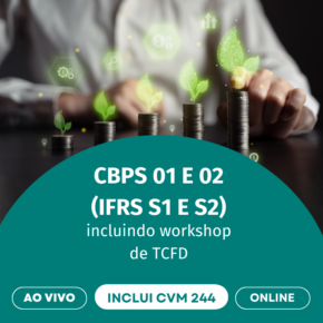 Normas CBPS 01 e 02 (IFRS S1 E S2), incluindo Workshop de TCFD